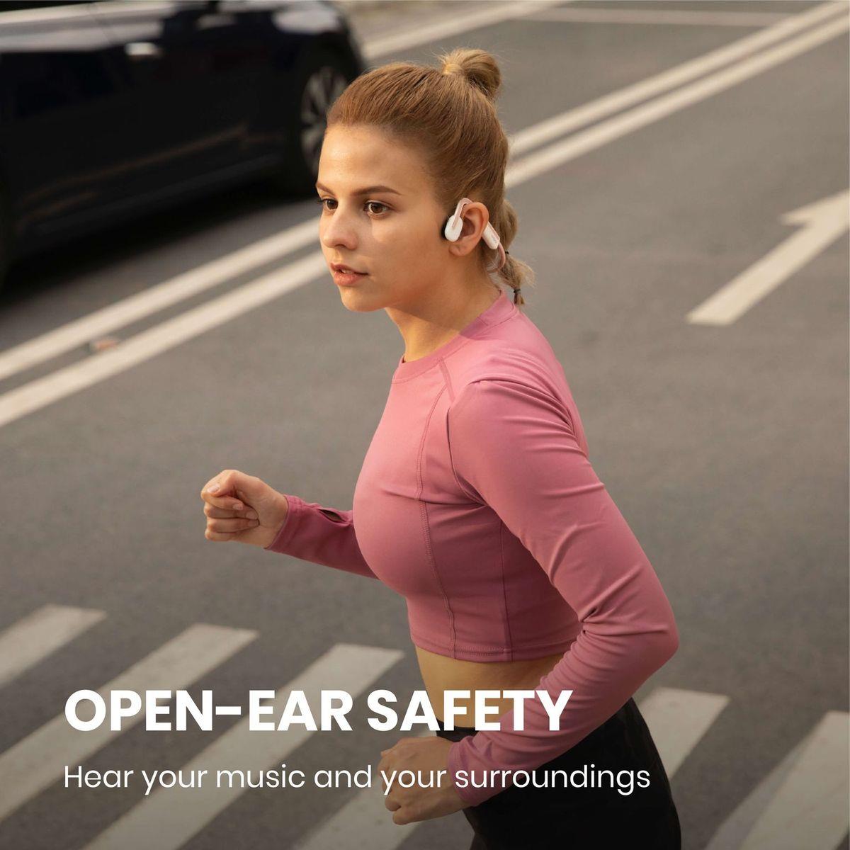 SHOKZ OpenMove Bone-Conduction Open-Ear Lifestyle Headphones with