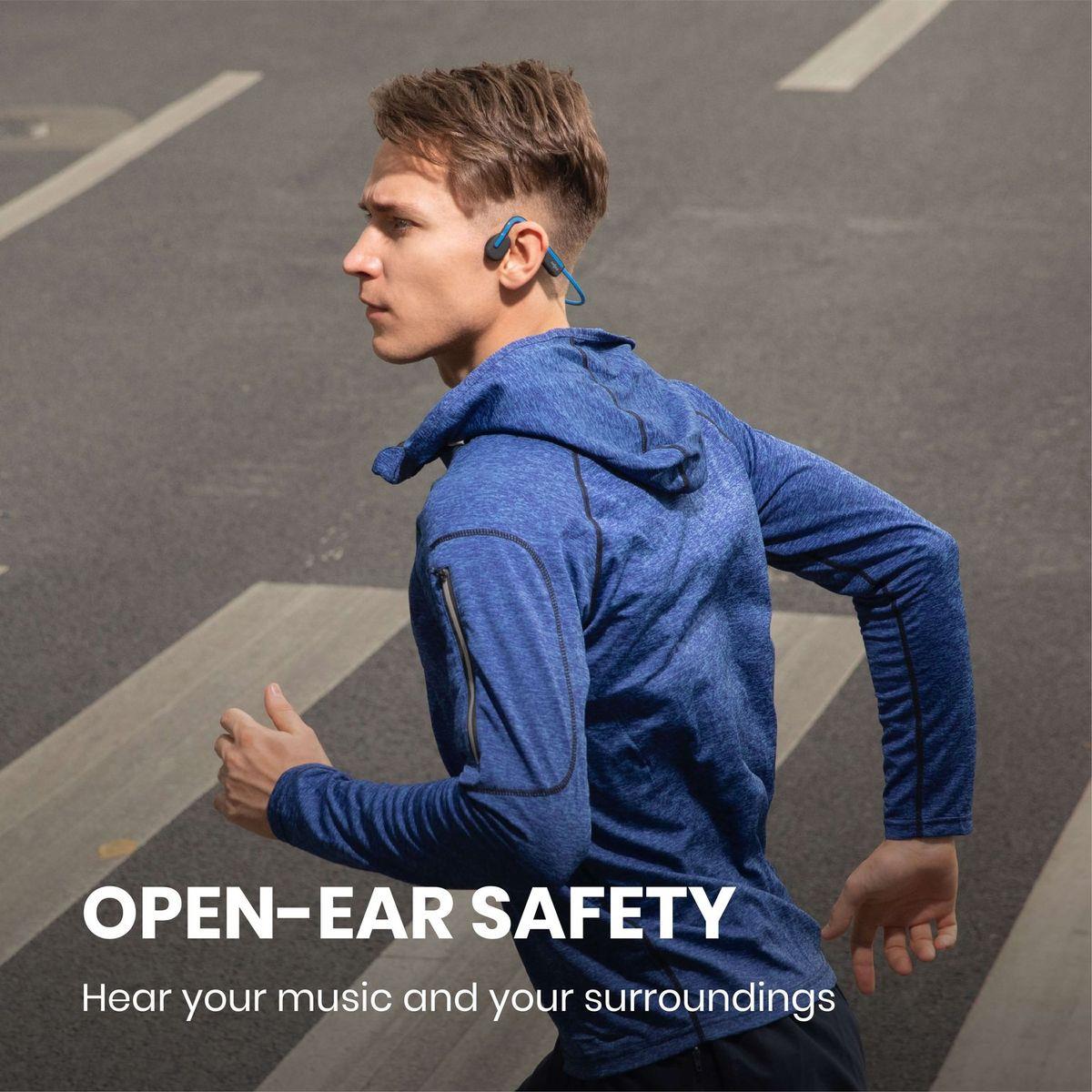Shokz OpenMove Bone conduction headphones, Blue