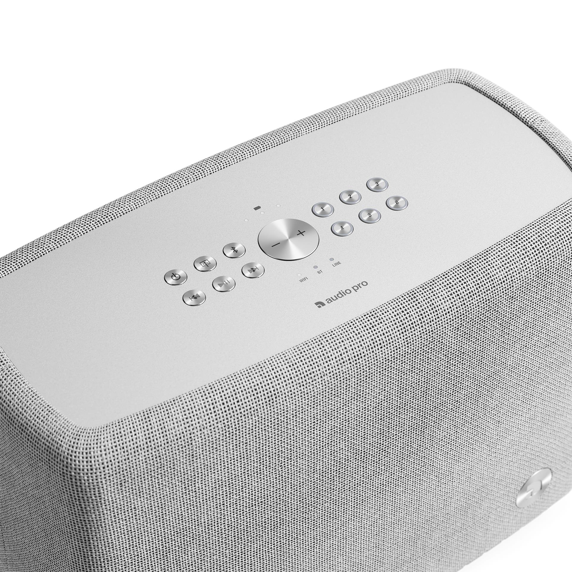 Audio Pro A15 bezvadu Multiroom skaļrunis, Gaiši pelēks
