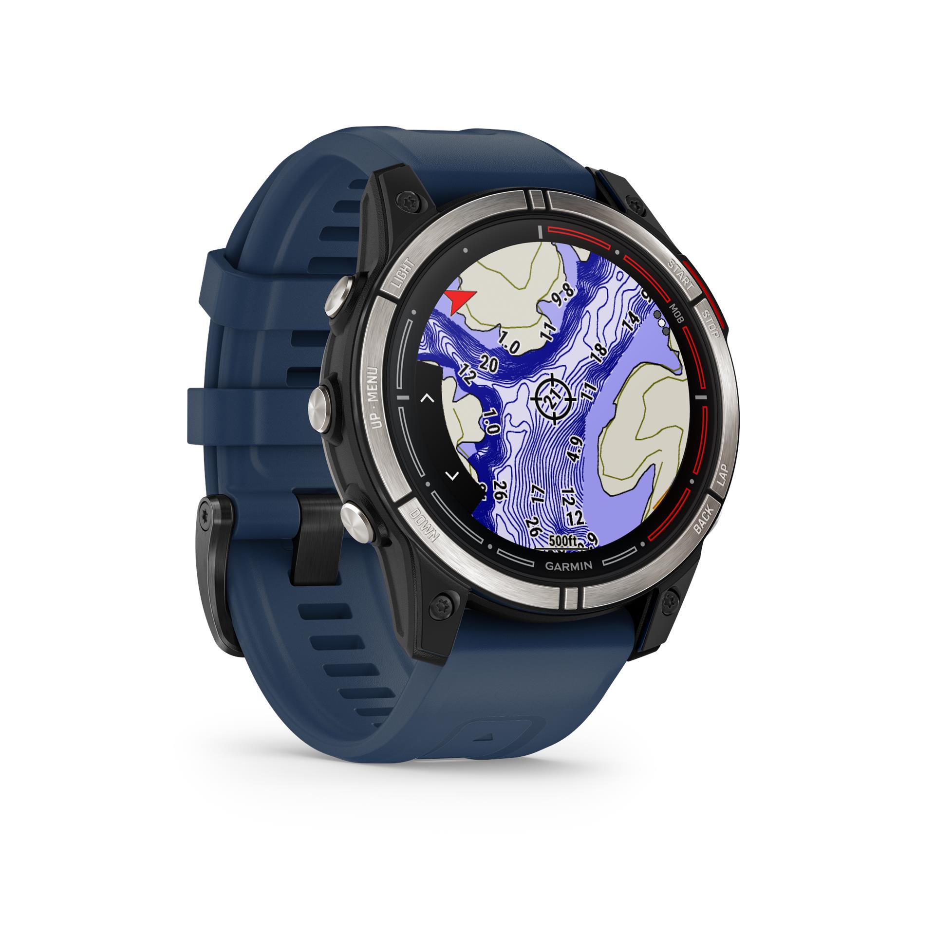 Garmin quatix 7 Sapphire Amoled GPS viedpulkstenis, 47 mm, Tumši zils