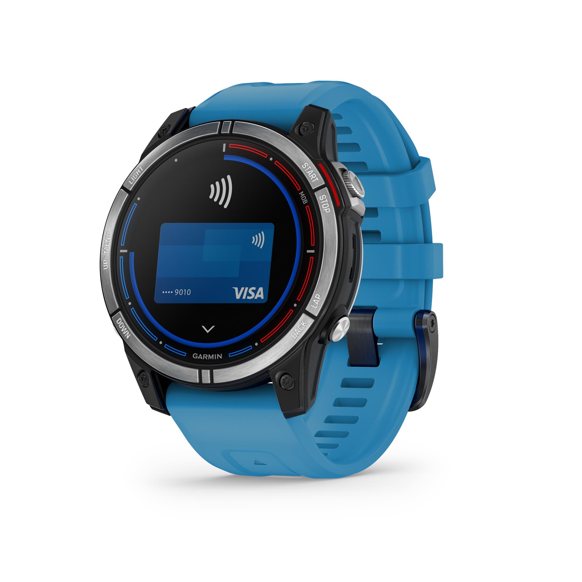Garmin quatix 7 Standard GPS Smartwatch, 47 mm, Blue