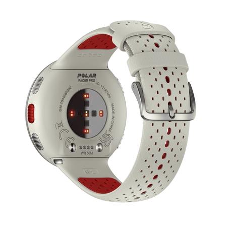 Polar Pacer Pro Advanced GPS Running Watch, White