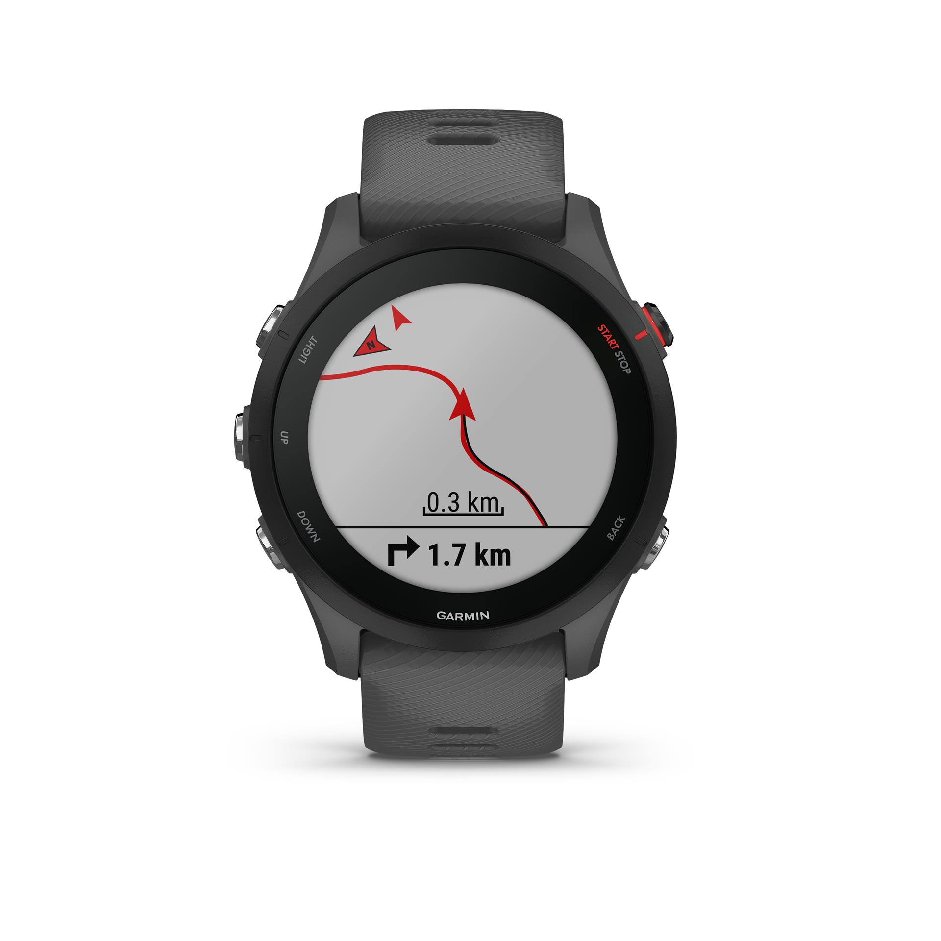 Garmin Forerunner 255 Skriešanas pulkstenis, 46 mm, Šīfera pelēkā krāsā