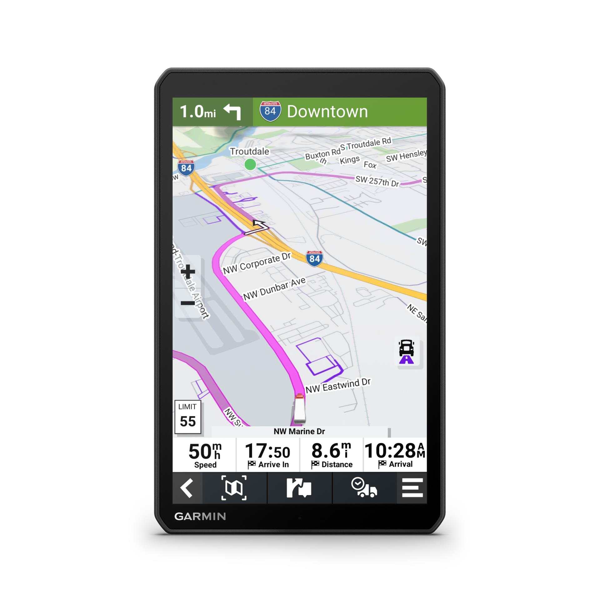 Garmin dēzl LGV810 8" Sunkvežimių palydovinė navigacija suDigital Traffic