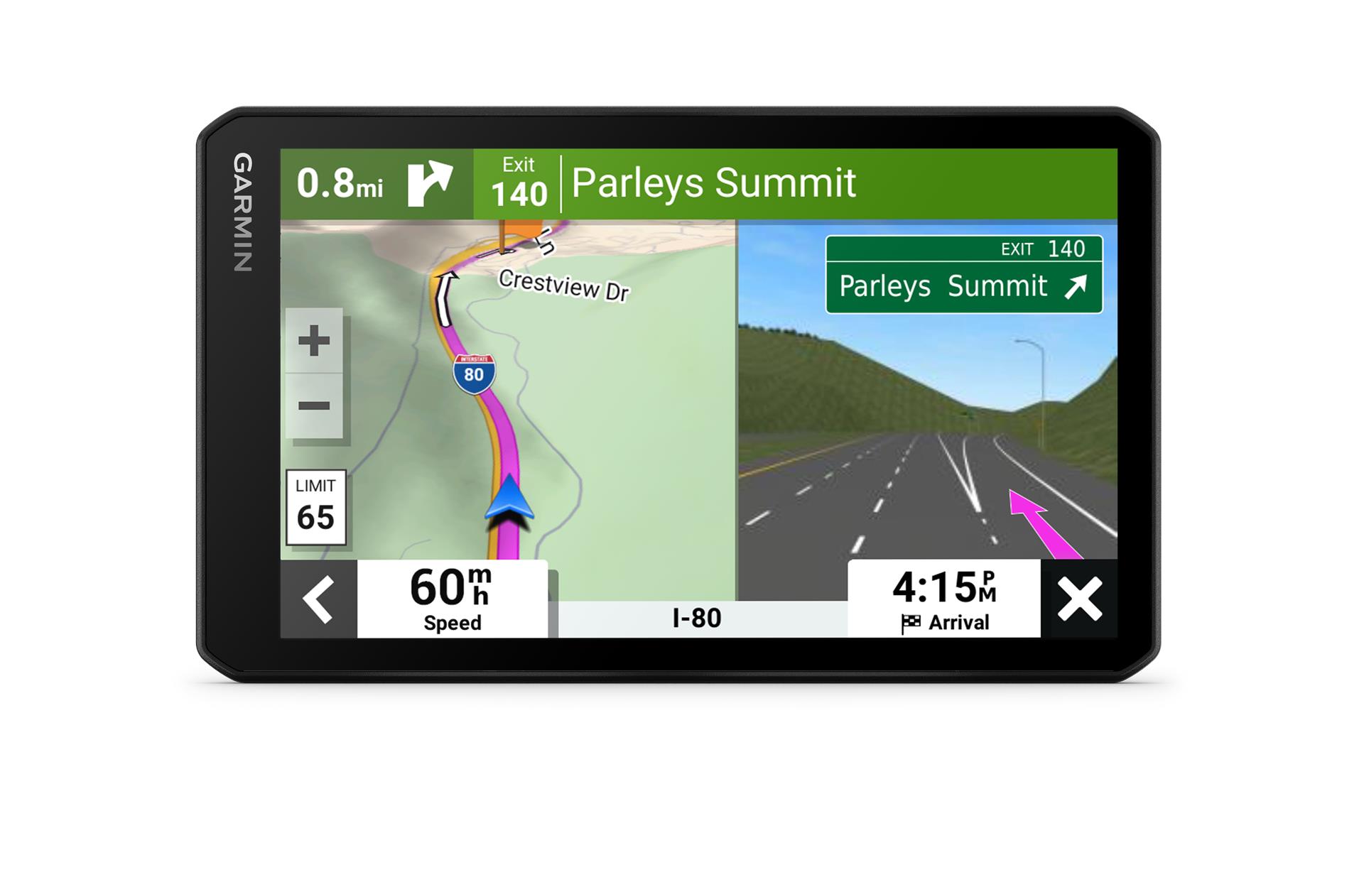 Garmin DriveCam 76 7" GPS satelliitnavigatsioonisüsteem sisseehitatud DVR-i ja digitaalse liiklusteabega
