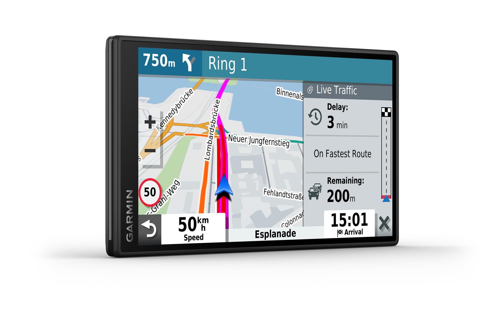 Garmin Drive 55 Навигационное устройство с Live Traffic через приложение для смартфона