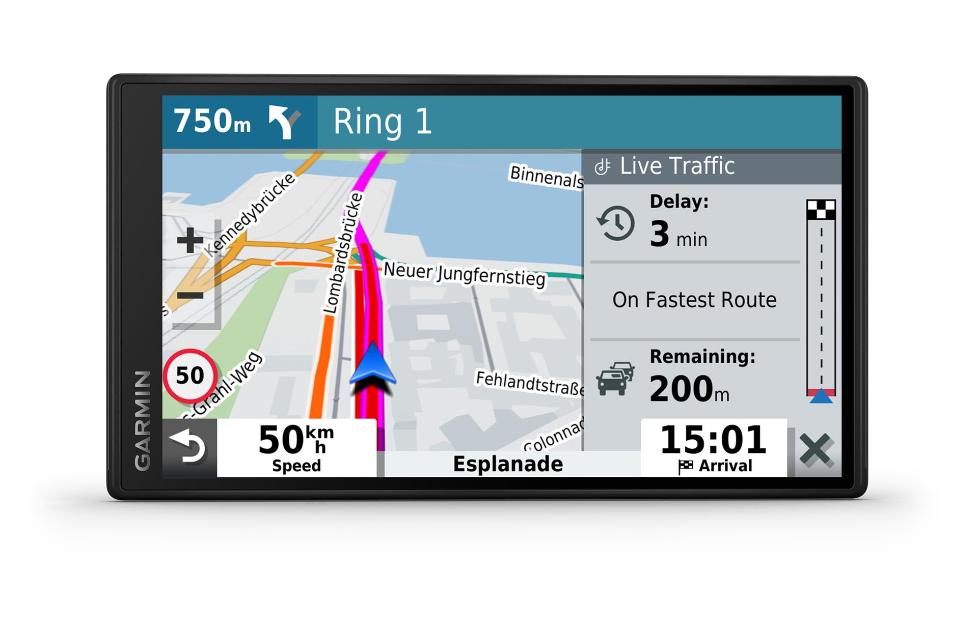 Garmin Drive 55 Navigācijas ierīce ar Live Traffic, izmantojot viedtālruņa lietotni