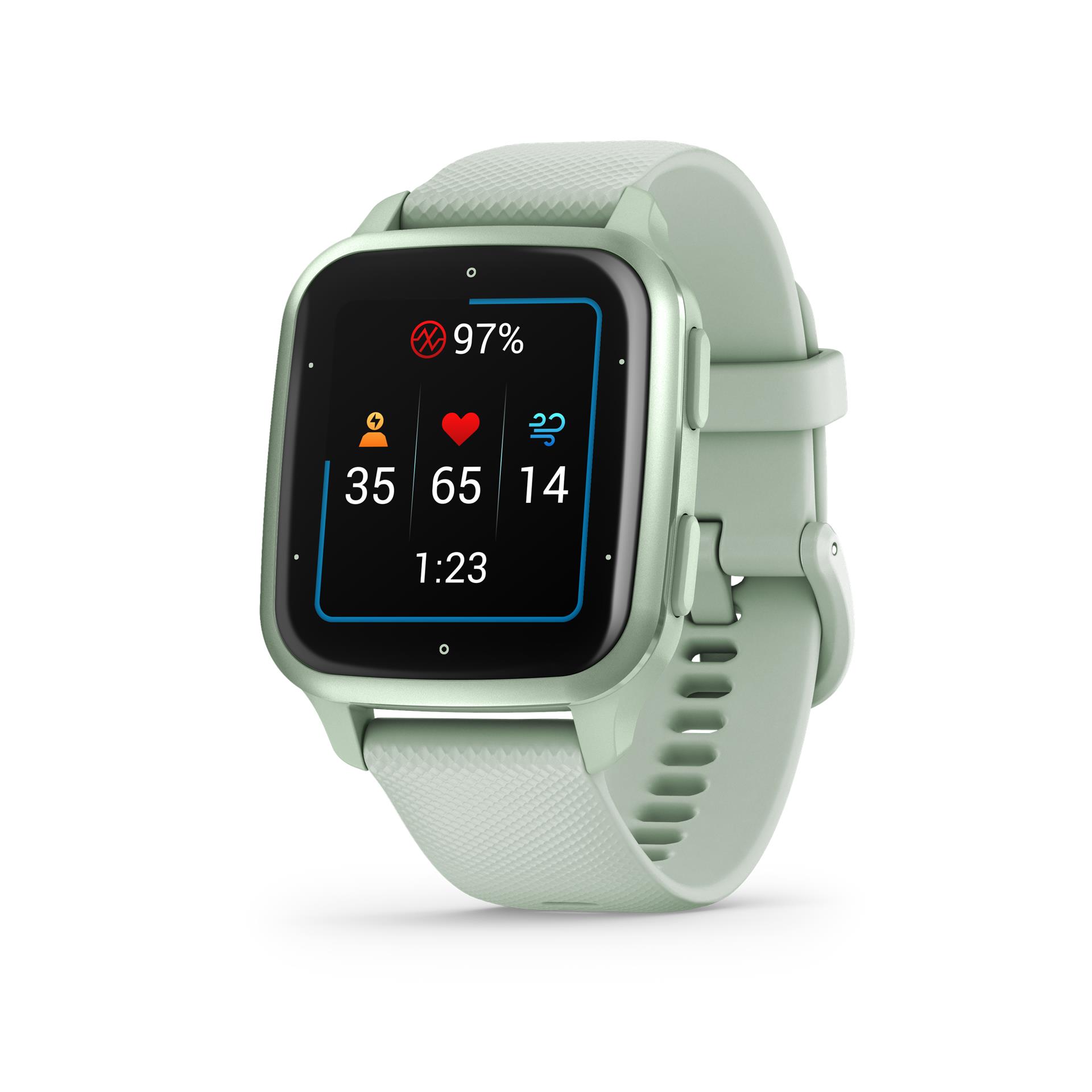 Garmin Venu Sq 2 Smartwatch, Cool Mint