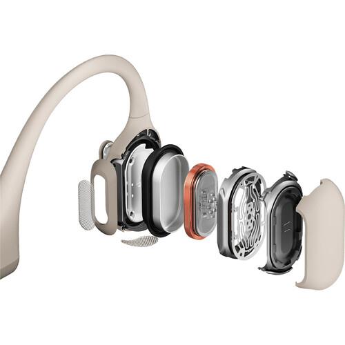 Shokz OpenRun Pro Premium Bone Conduction Headphones, Beige