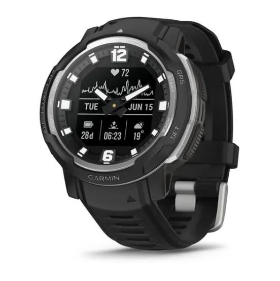 Garmin Instinct Crossover Standard smartwatch, Black