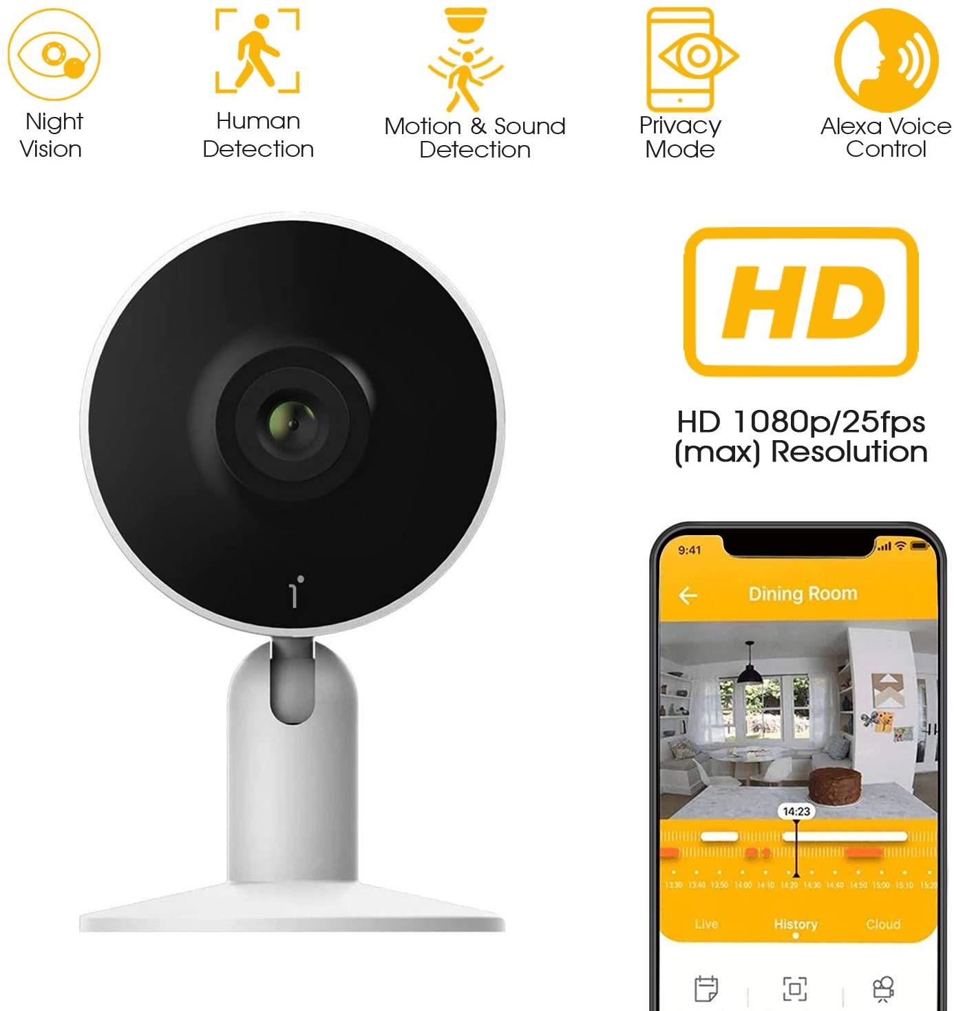 Arenti In1-32 Indoor Wi-Fi Mini Camera With SD Card