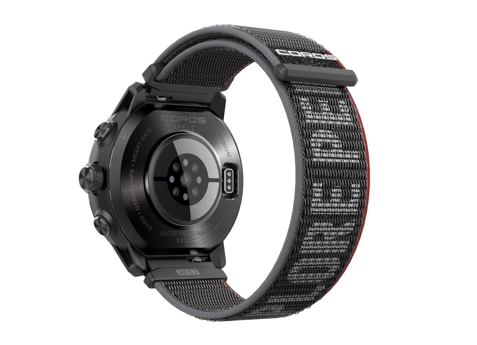 COROS APEX 2 GPS laikrodis skirtas lauko veiklai, juodas